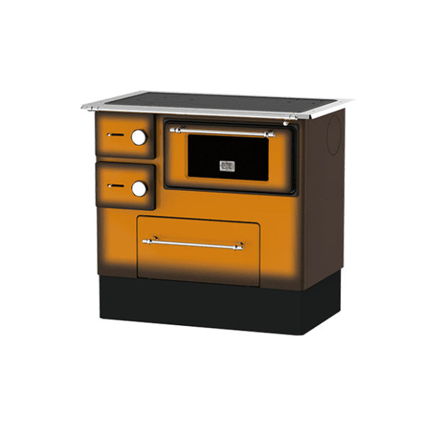 ALFA PLAM šporet na čvrsto gorivo R-46 De Lux 2 braon desni 0