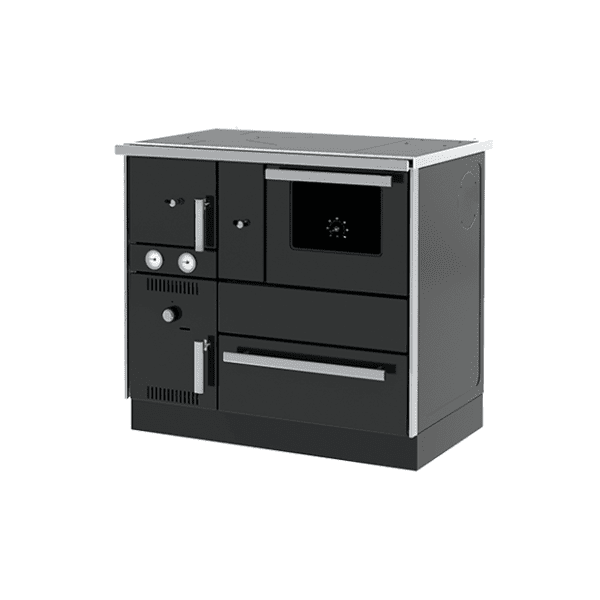 ALFA PLAM šporet na čvrsto gorivo TERM 27 NR ECO antracit desni 0