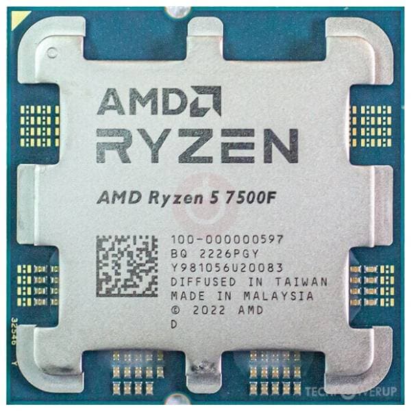 AMD Ryzen 5 7500F 6-Core 3.70 GHz (5.00 GHz) procesor MPK 0
