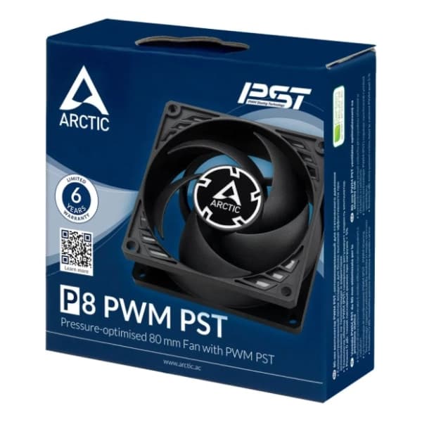 ARCTIC P8 PWM PST Black ventilator za PC (ACFAN00151A) 5
