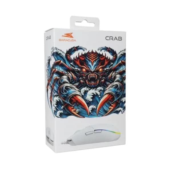 BARACUDA miš Raptor BGM 111 beli 3