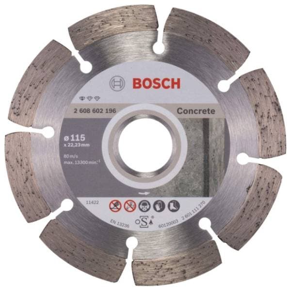 BOSCH 115 x 22,23 x 1,6 x 10 mm 2608602196 dijamantska rezna ploča 0