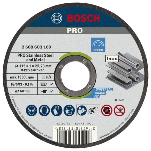 BOSCH 115x1 mm WA 60 T BF 10/1 2608603254 rezna ploča 0