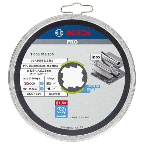 BOSCH 115x1 mm WA 60 T BF 2608619266 rezna ploča 0