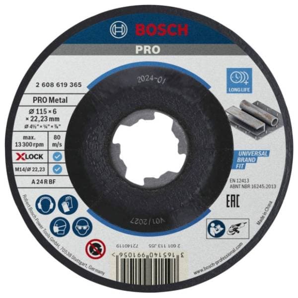 BOSCH 115x6 mm A 24 P BF 2608619365 brusna ploča 0