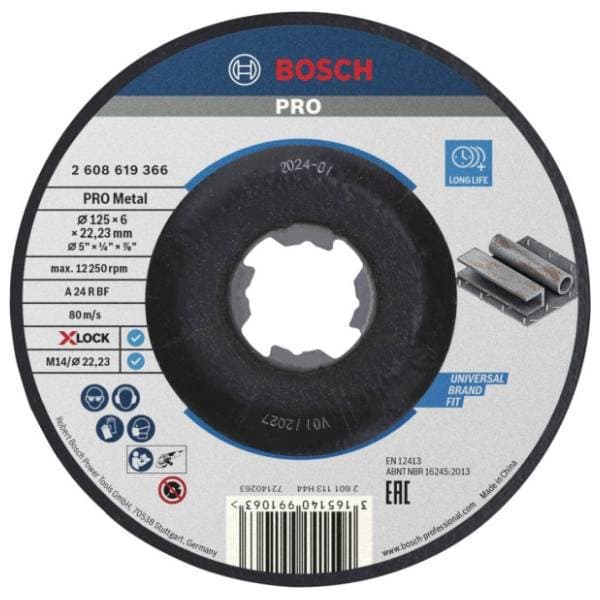BOSCH 125x6 mm A 24 P BF 2608619366 brusna ploča 0