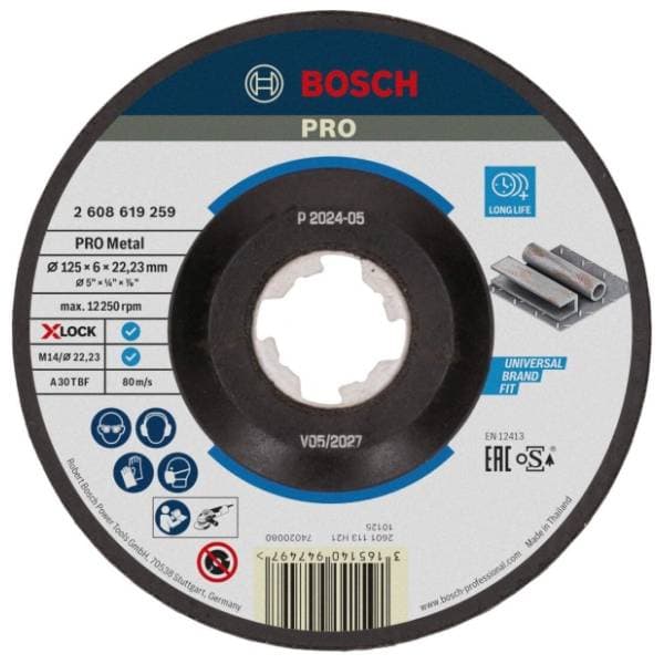 BOSCH 125x6 mm A 30 T BF oSa 2608619259 brusna ploča 0