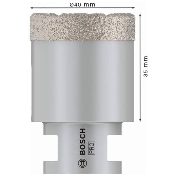 BOSCH 40x35x22.23 mm M14 2608587123 PRO dijamantska kruna 0
