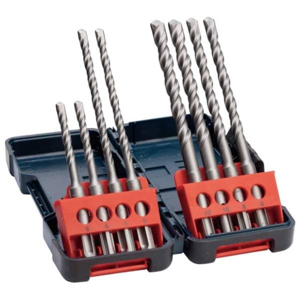 BOSCH 8-delni set hamer burgija SDS plus-3, Tough Box 2607019902 0