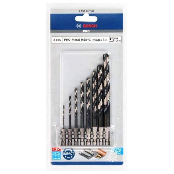 BOSCH HSS-G 2-10 mm 8/1 (2608577139) set burgija za metal 0