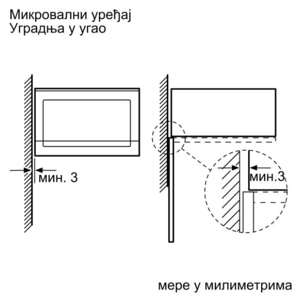 BOSCH ugradna mikrotalasna BFL520MB0 2
