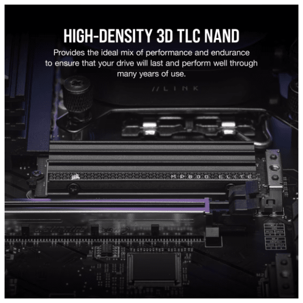 CORSAIR SSD 4TB MP600 ELITE Heatsink (CSSD-F4000GBMP600EHS) 8