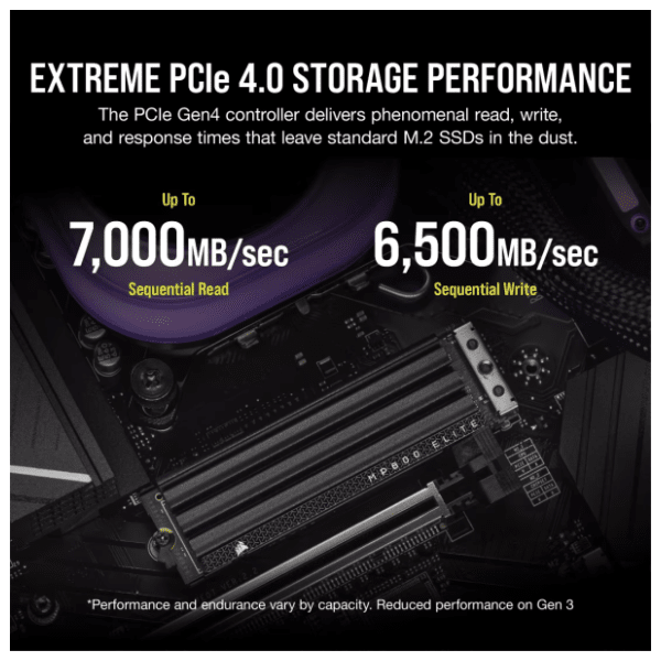 CORSAIR SSD 4TB MP600 ELITE Heatsink (CSSD-F4000GBMP600EHS) 7