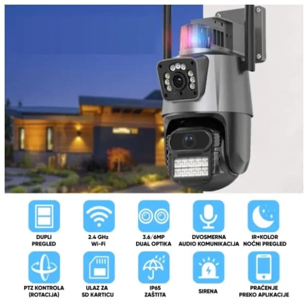 ELEMENTA WFIP-4302X WiFi dual kamera za video nadzor 2