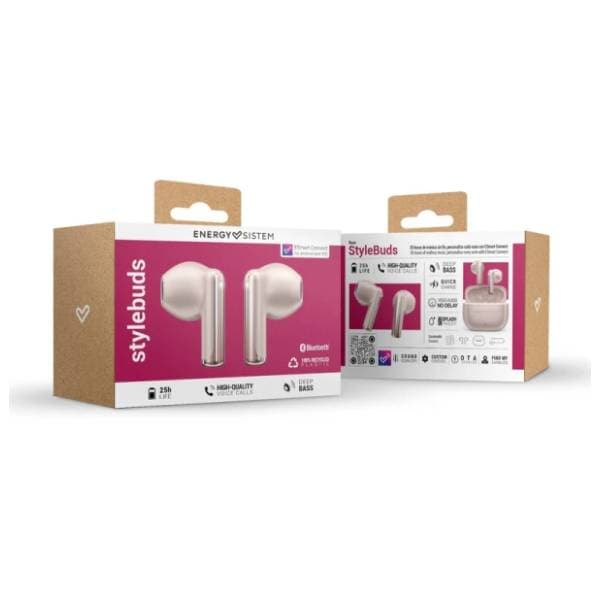 ENERGY SISTEM slušalice StyleBuds roze (M45937) 5