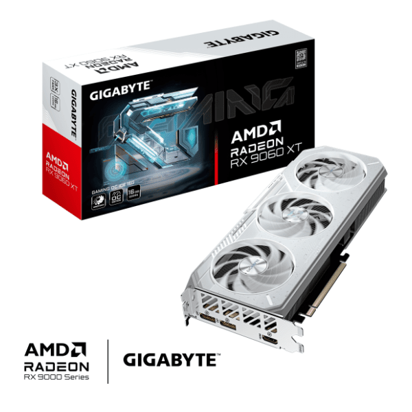 GIGABYTE AMD Radeon RX 9060 XT GAMING OC ICE 16GB GDDR6 128-bit grafička kartica 10