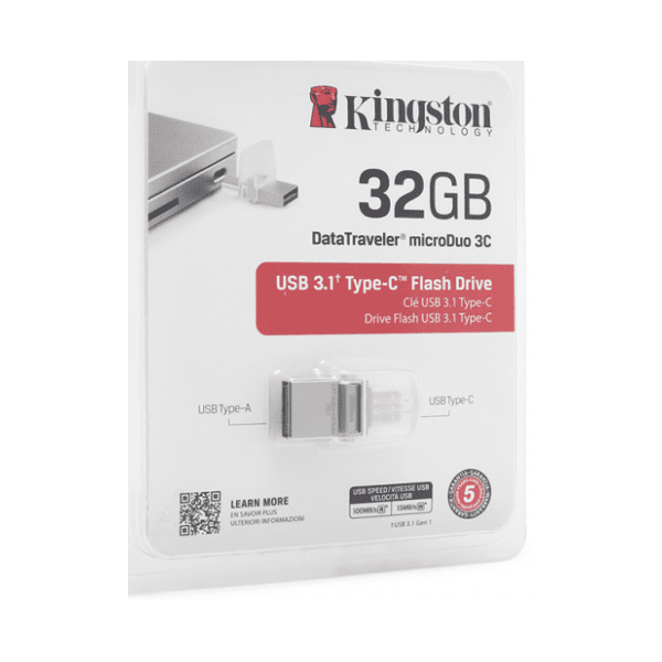 KINGSTON USB flash memorija 32GB Data Traveler (DTDUO3C) siva 6