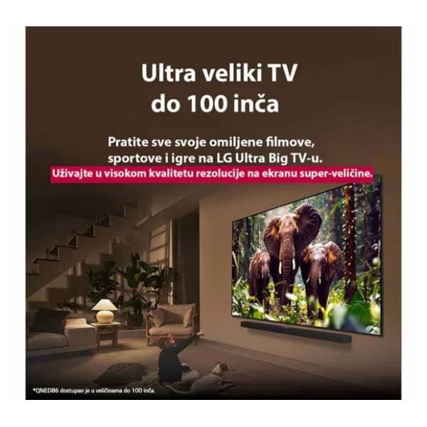 LG QNED televizor 100QNED86A6 5