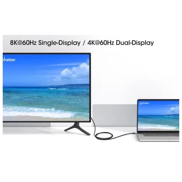 MANHATTAN kabl USB-C 240W PD (356374) 1m 5
