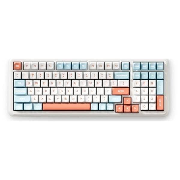 MCHOSE bežična tastatura retro K99 V2 narandžasta 0