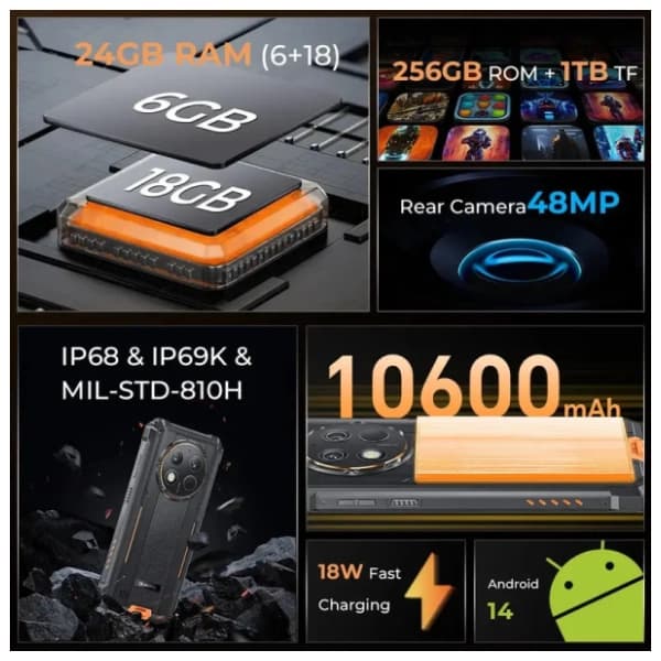 OUKITEL G1 6/256GB crni 4