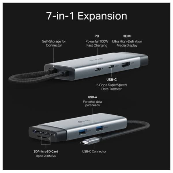 TP-Link Docking station 7-in-1 UH7020C 5