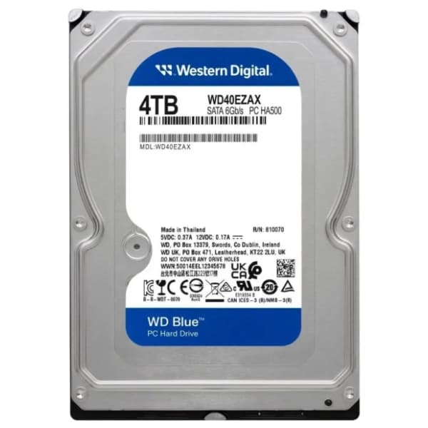 WESTERN DIGITAL hard disk 4TB (256MB) WD40EZAX Blue 1