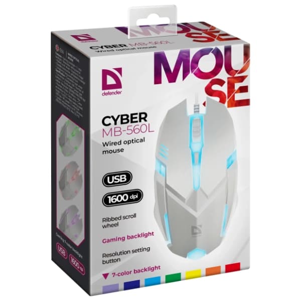 DEFENDER miš Cyber MB-560L 7Colors 1