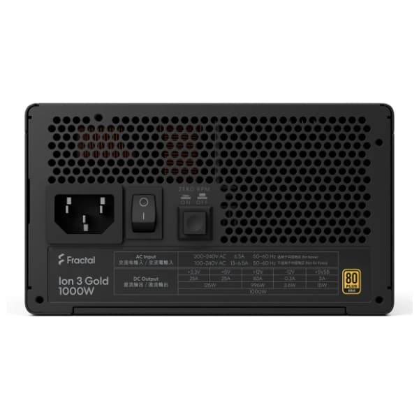 FRACTAL DESIGN napajanje 1000W Ion 3 Gold Black 6