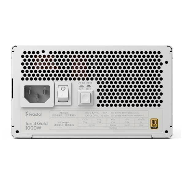 FRACTAL DESIGN napajanje 1000W Ion 3 Gold White FD-P-IA3G-101-EU-WT 2