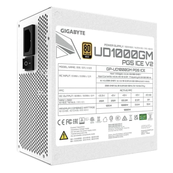 GIGABYTE napajanje UD1000GM PG5 V2 ICE 1000W White 5