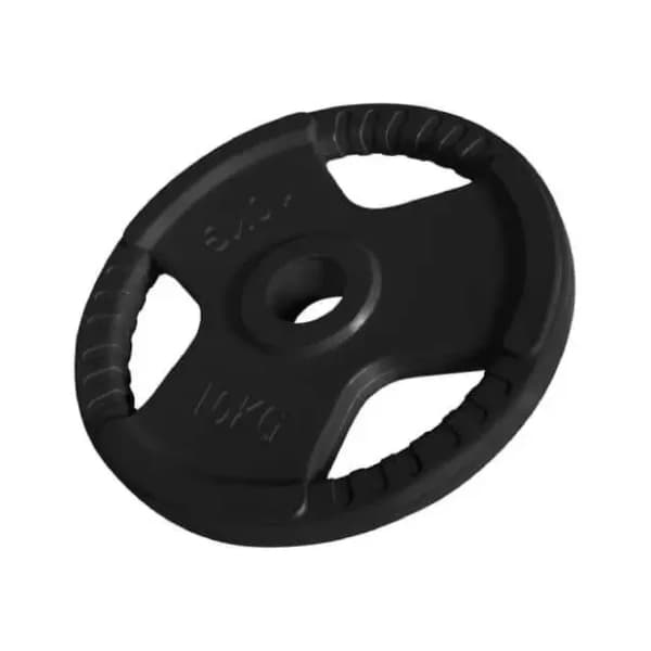 GORILLA SPORTS crni gumirani olimpijski teg 10 kg 0