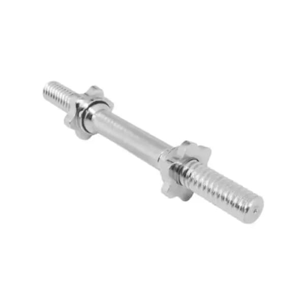 GORILLA SPORTS kratka srebrna šipka za bučice 42 cm 0