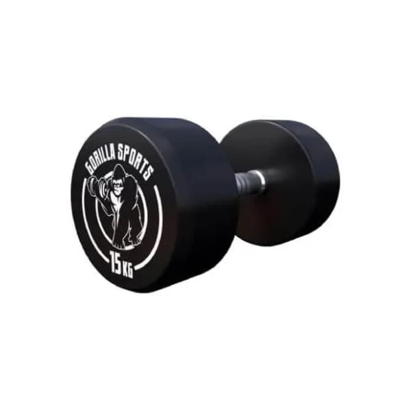 GORILLA SPORTS okrugla gumirana bučica 15 kg 0