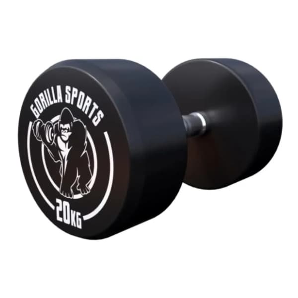 GORILLA SPORTS okrugla gumirana bučica 20 kg 0