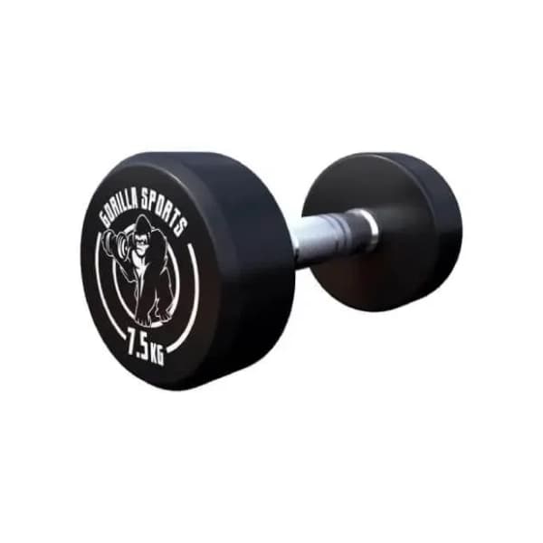 GORILLA SPORTS okrugla gumirana bučica 7.5 kg 0