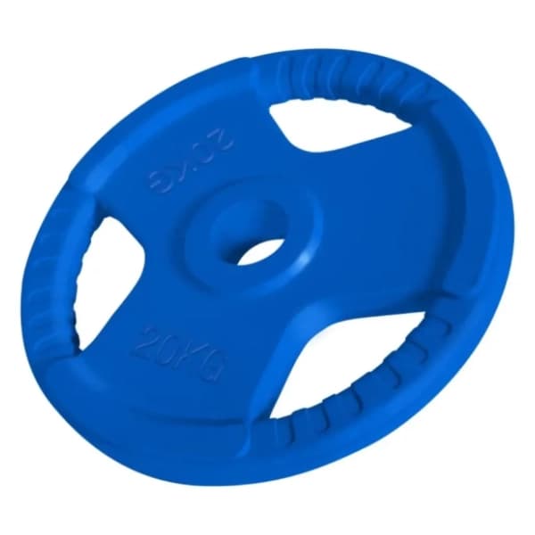 GORILLA SPORTS plavi gumirani olimpijski teg 20 kg 0