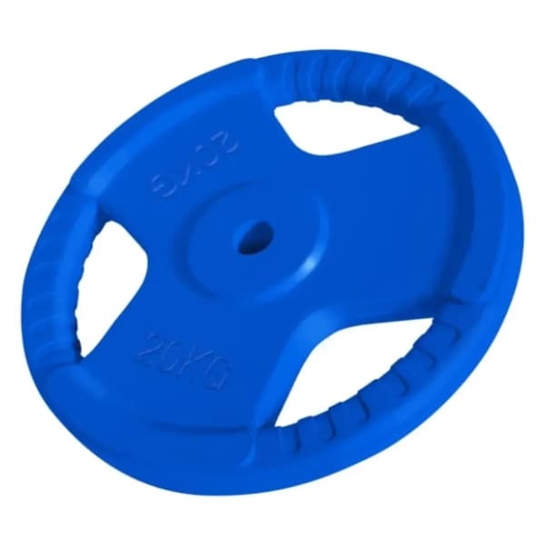 GORILLA SPORTS plavi gumirani teg 20 kg 0