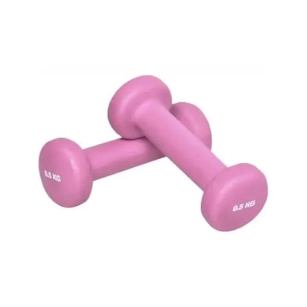GORILLA SPORTS roze set bučica za aerobik 2 x 0.5 kg 0