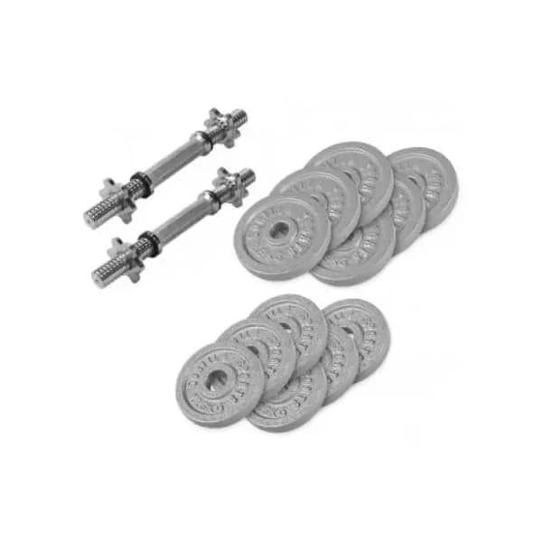 GORILLA SPORTS set od 2 podesive bučice od livenog gvožđa 27.5 kg 0