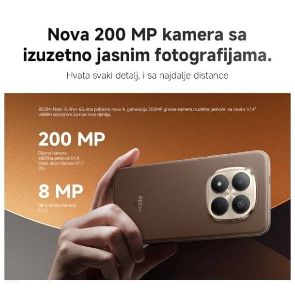 XIAOMI Redmi Note 15 Pro+ 5G 8/256GB Mocha Brown (EU) 12