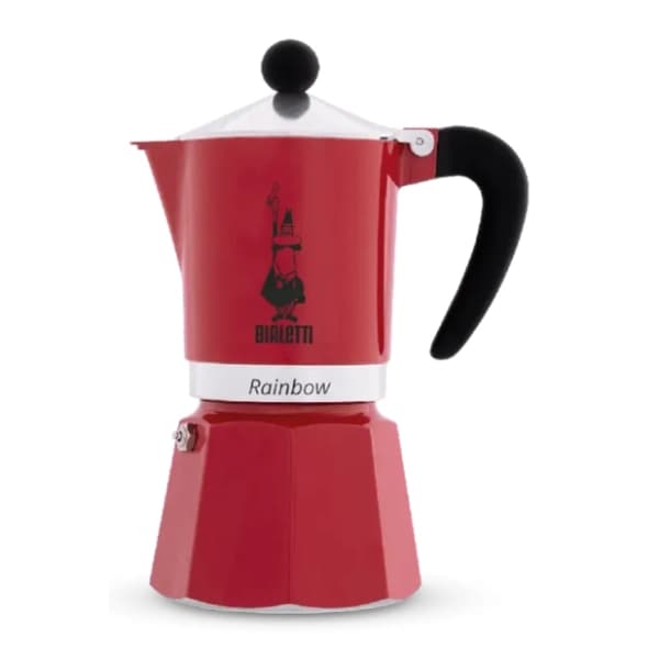 BIALETTI Moka pot lonče Rainbow Rosso 3 Cup 0