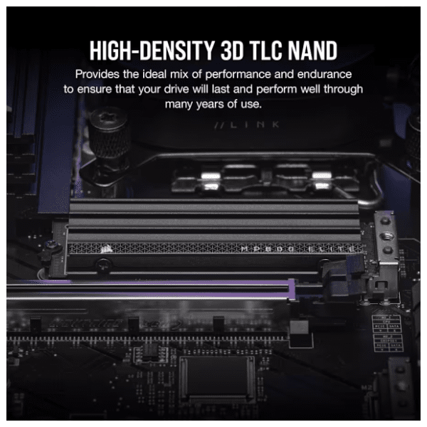 CORSAIR SSD 1TB MP600 ELITE (CSSD-F1000GBMP600EHS) heatsink 5