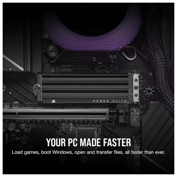 CORSAIR SSD 1TB MP600 ELITE (CSSD-F1000GBMP600EHS) heatsink 7