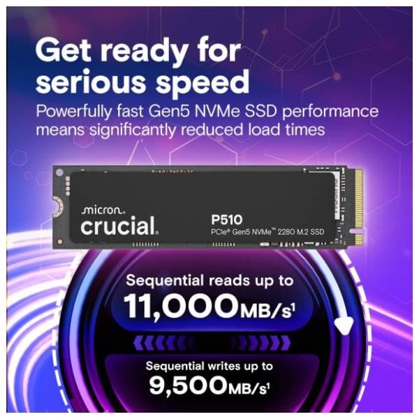 CRUCIAL SSD 2TB P510 CT2000P510SSD8 1