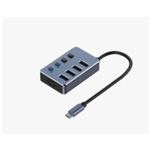 E-GREEN USB Hub superbrzi 4port USB 3.0 sa prekidačima 0