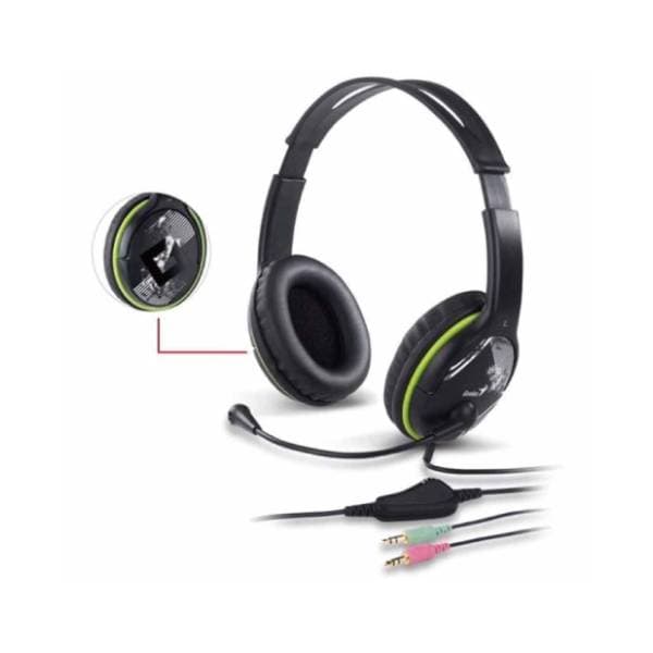 GENIUS slušalice HS-400A + Single jack zelene 2