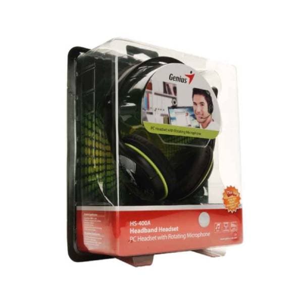 GENIUS slušalice HS-400A + Single jack zelene 3