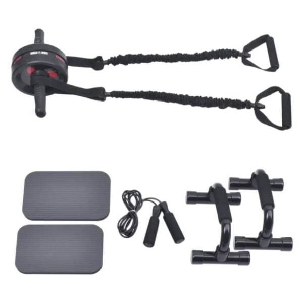 GORILLA SPORTS set - roler za trbušnjake, sklekeri, trake i vijača 0