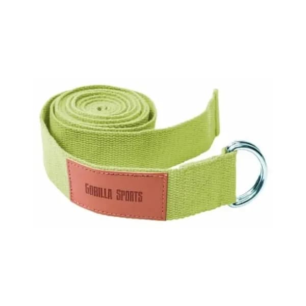 GORILLA SPORTS zeleni kaiš za jogu 0